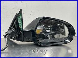 2012 Audi A6 OEM Right Hand Passenger Side Power Door Mirror Black Blind Spot 13