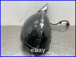 2012 Audi A8 OEM Right Hand Passengers Side Power Door Mirror Black 2011-2014