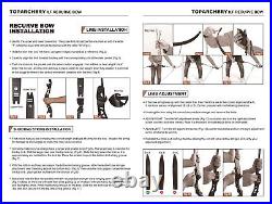 Archery 62 Takedown ILF Recurve Bow for Right Hand Hunting Target Competition