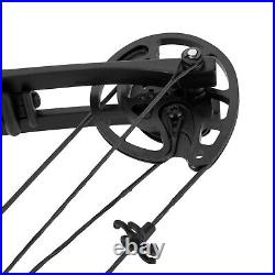 Black Archery Hunting Compound Bow Set Beginner Archery Tool Right Hand 30-60lbs