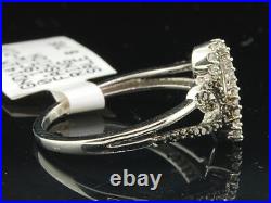 Black Diamond White Gold Designer Fashion Band Right Hand Cocktail Ring 0.19 Ct