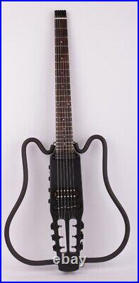 Black Right-hand Silent travel electric acoustic guitar portable built effect