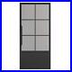 CALHOME_Door_With_Handle_36x84_Right_Hand_6_Lite_Frost_Glass_Steel_Single_Black_01_imn