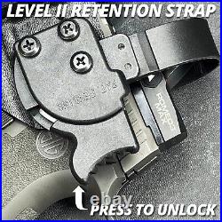 Duty Drop & Offset Level II Holster fits Glock 17,19,22,31,44,45 with TLR7, TLR8