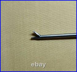 Laparoscopic SS Needle Holder Curved Jaw Right Hand Black Handle 5mm Instruments