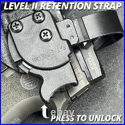 Level II QR Duty Drop Leg Holster fits Glock 17,19,22,31,44,45 with TLR7, TLR8