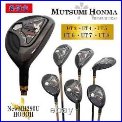 MUTSUMI HONMA Houoh MH282 Utility Hybrid Club Carbon Shaft Black Golf Right Hand