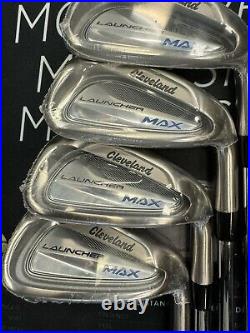 NEW! Cleveland Launcher MAX Iron Set 5-PW, GW KBS Max Steel Regular Right Handed