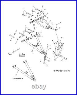 Polaris Control Arm Kit, Lower, Right Hand, Matte Black