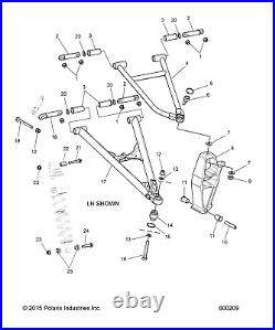 Polaris Control Arm, Lower, Right Hand, Matte Black