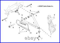 Polaris Right Hand Weld A Frame, Matte Black, Genuine OEM Part 1542945-458