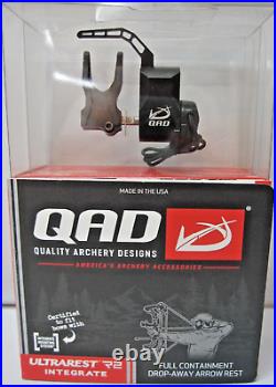 QAD Ultrarest R2 Integrate Arrow Rest Full Arrow Containment New, RH withKnife-New