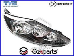 RH Right Hand Head Light Lamp (Black) Halogen For Ford Fiesta WT Vin MNB 1013