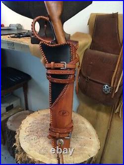 Rossi Ranch Hand Leather Scabbard Holster -belt Loop-shoulder Strap Mares Leg