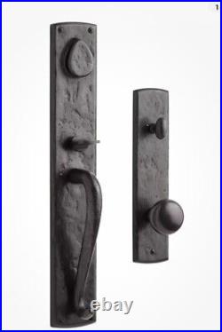 Signature Hardware Bullock Entrance Door Set, Right Hand, Dark Bronze